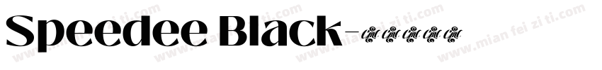Speedee Black字体转换